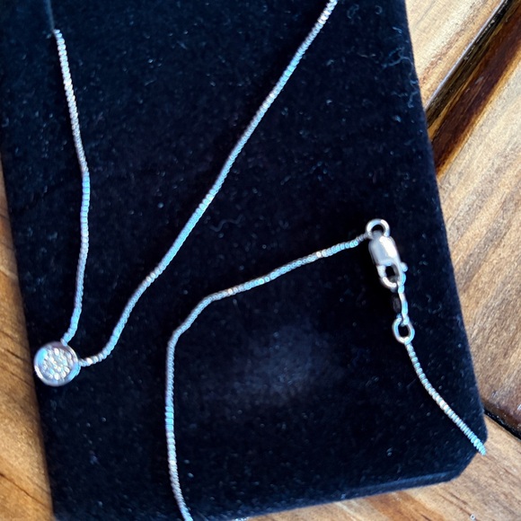 Kay Jewelers Necklace with Solitaire Pendant 18” Chain - Picture 3 of 5